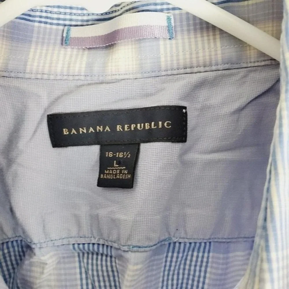 Banana Republic Men's Button Down Dress Shirt 16 - 16 ½ Large